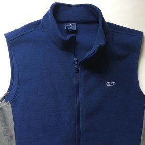 Vineyard Vines Navy/Gray Fleece Vest